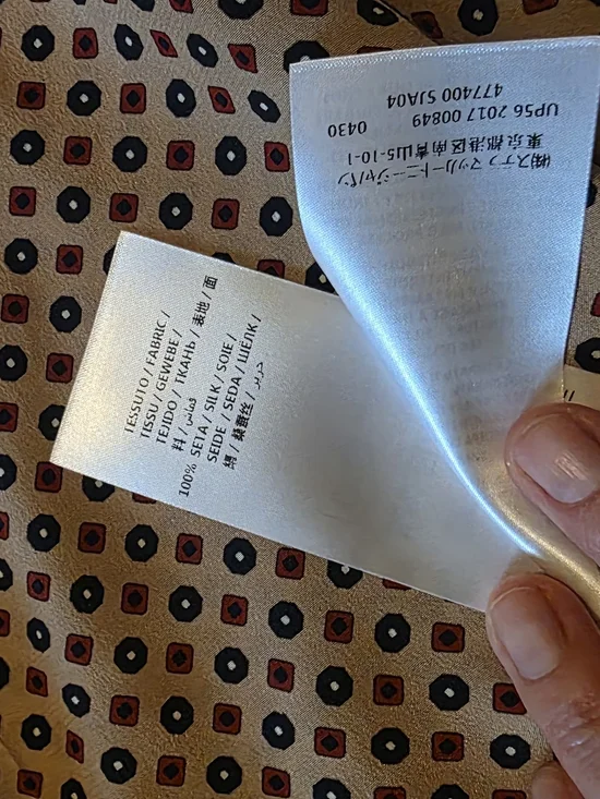 Stella McCartney Silk Beige Wide-Leg Polka Dot Soft Pants - Picture 8 of 8